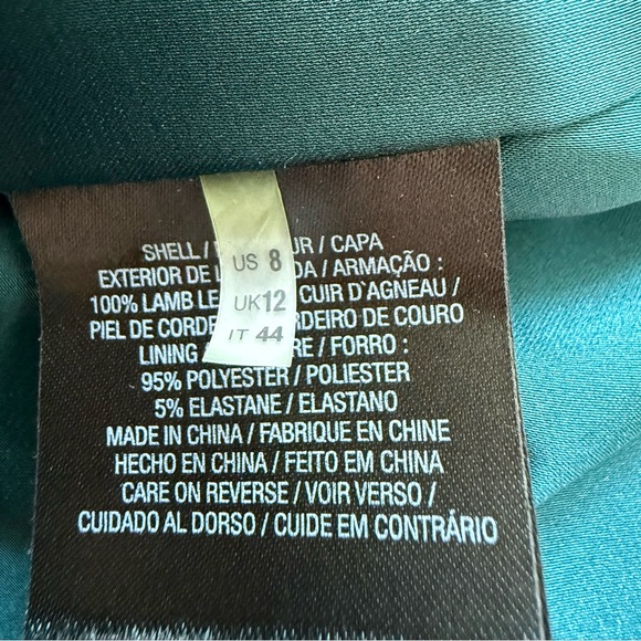 Elie Tahari women leather skirt size 8 US Retail 850$ - Picture 4 of 10